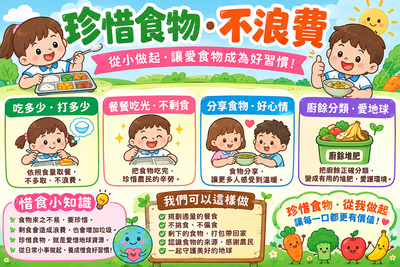 115學年度惜食教育宣導-珍惜食物.不浪費